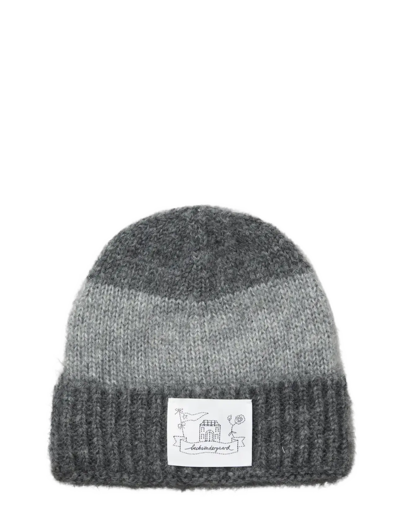 Becksöndergaard Stripe Beanie - Danska märken - GREY MELANGE / grey