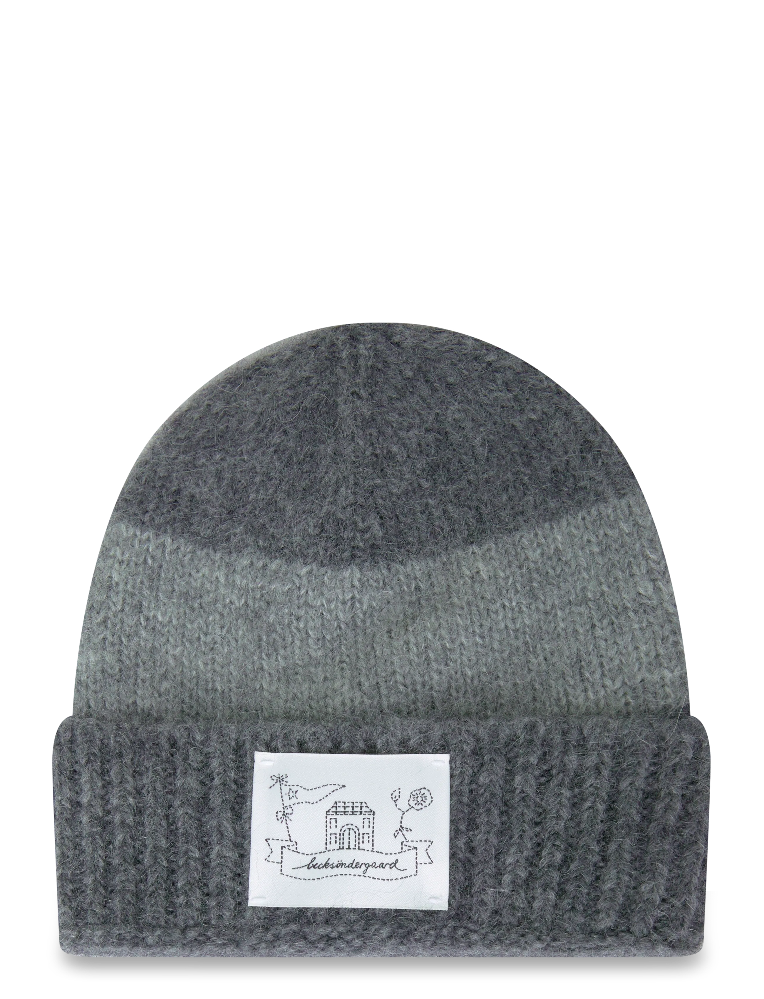 Becksöndergaard Stripe Beanie - Collections - GREY MELANGE / grey