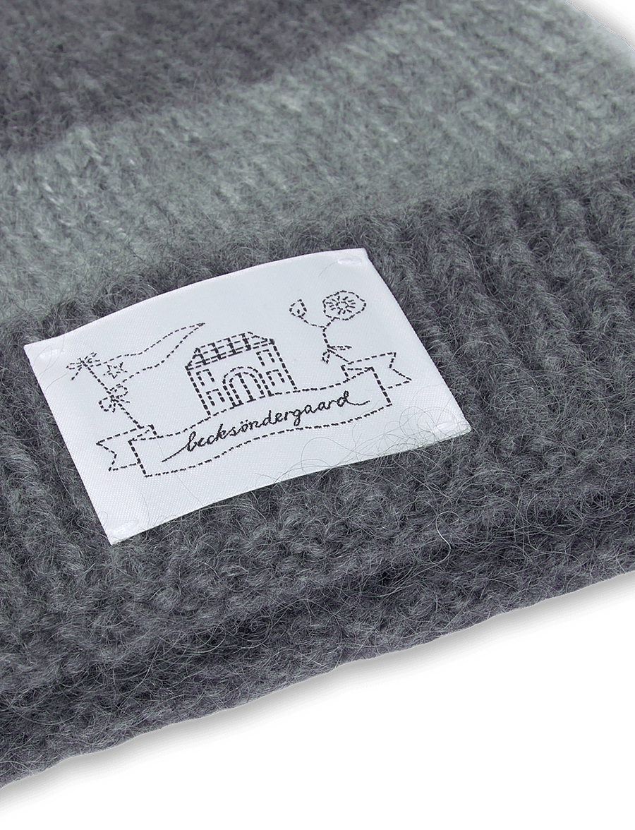 Becksöndergaard - Stripe Beanie - mössor - grey melange - 2