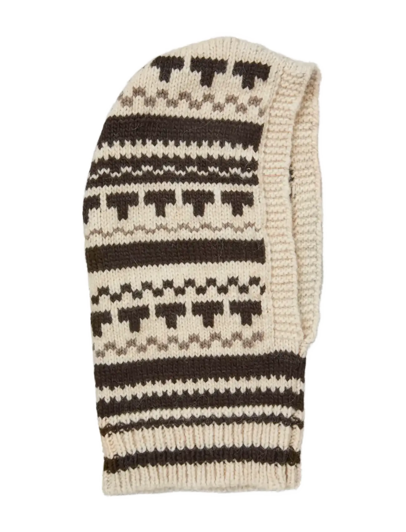 Becksöndergaard Patternia Knit Balaclava - Danska märken - BIRCH WHITE / cream