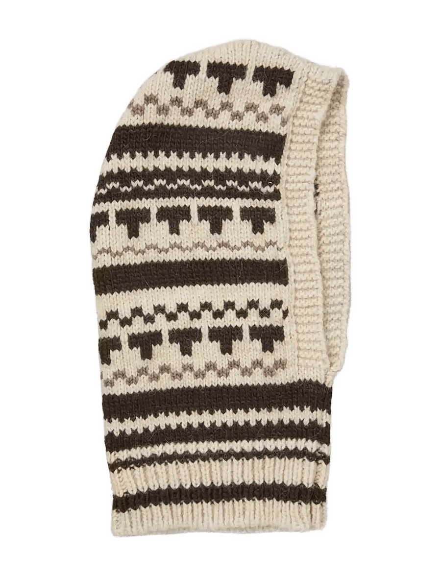 Becksöndergaard - Patternia Knit Balaclava - birch white - 1