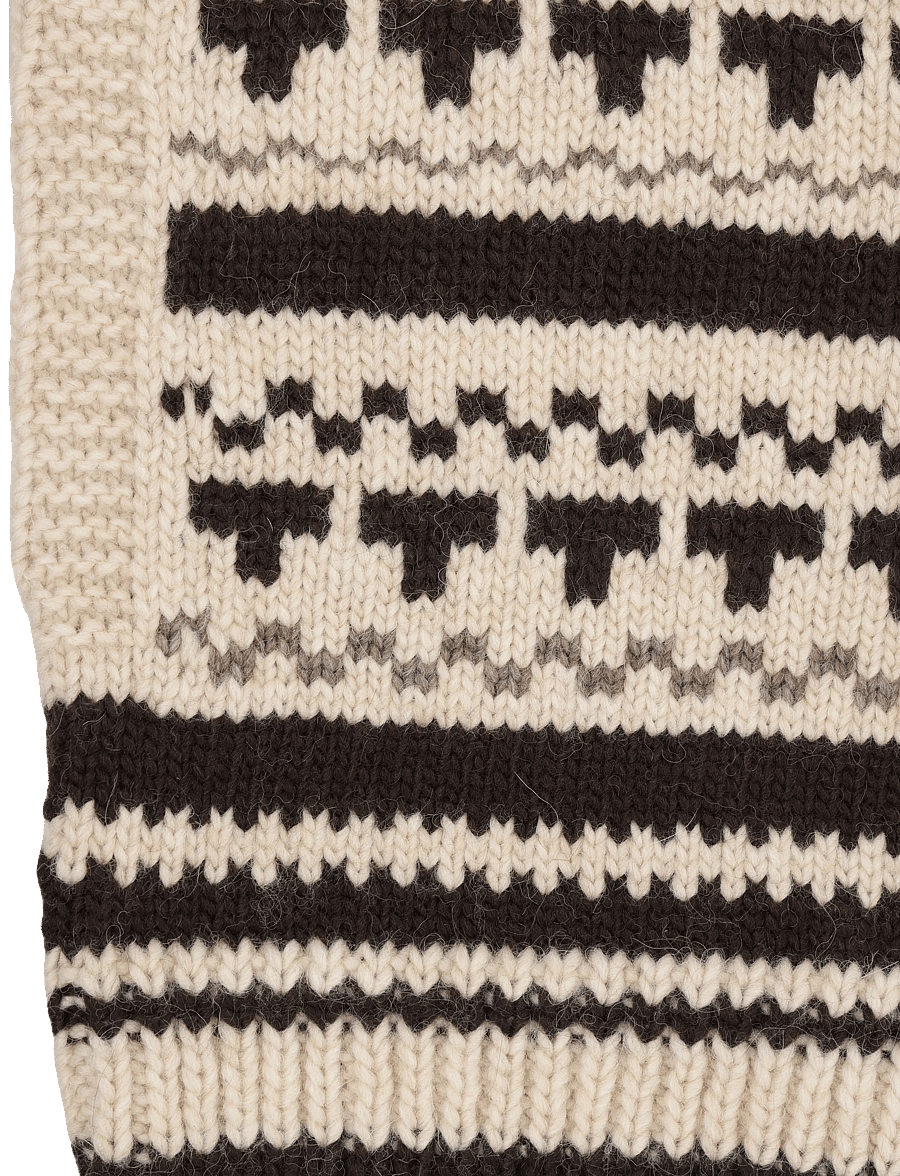 Becksöndergaard - Patternia Knit Balaclava - lambhúshettur - birch white - 3