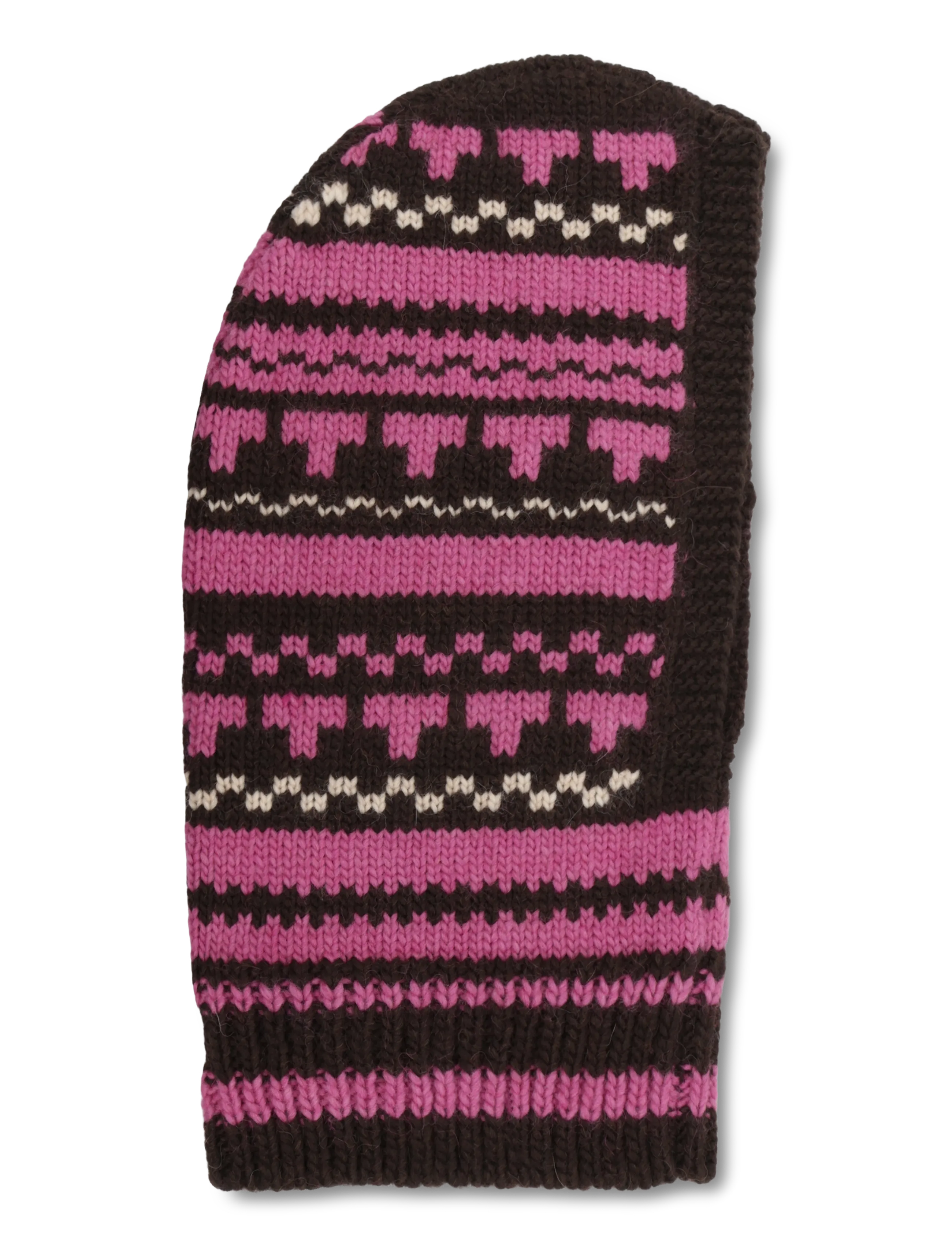 Becksöndergaard Patternia Knit Balaclava - Kootud mütsid - DEEP ORCHID PURPLE / purple