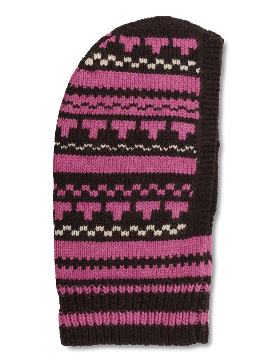 Becksöndergaard - Patternia Knit Balaclava - balaclava - deep orchid purple - 1