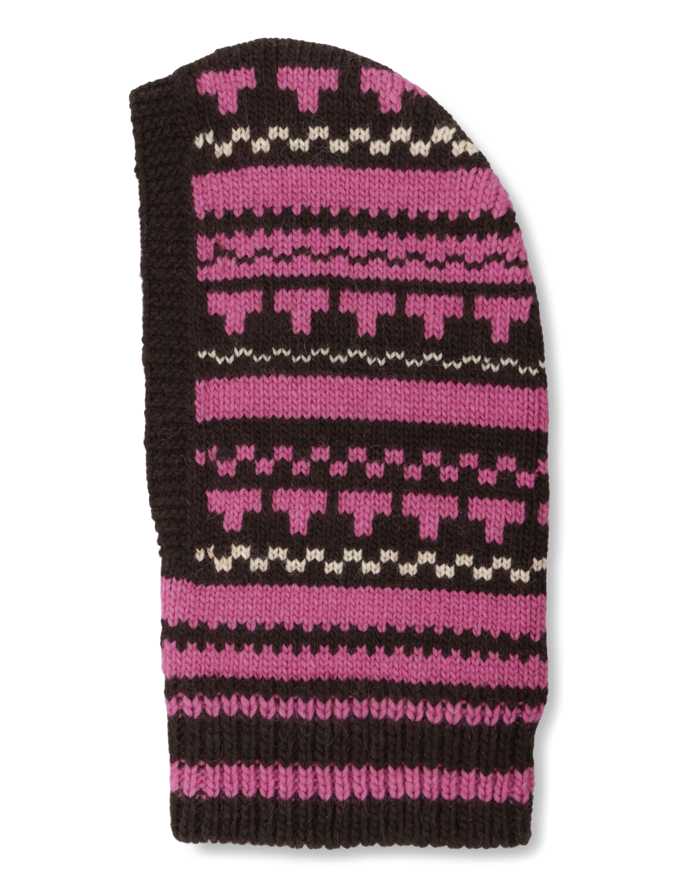 Becksöndergaard - Patternia Knit Balaclava - balaclava - deep orchid purple - 2