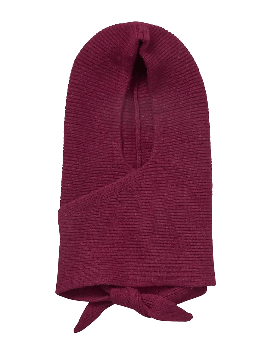 Becksöndergaard - Tie Balaclava - maskmütsid - fig red - 1