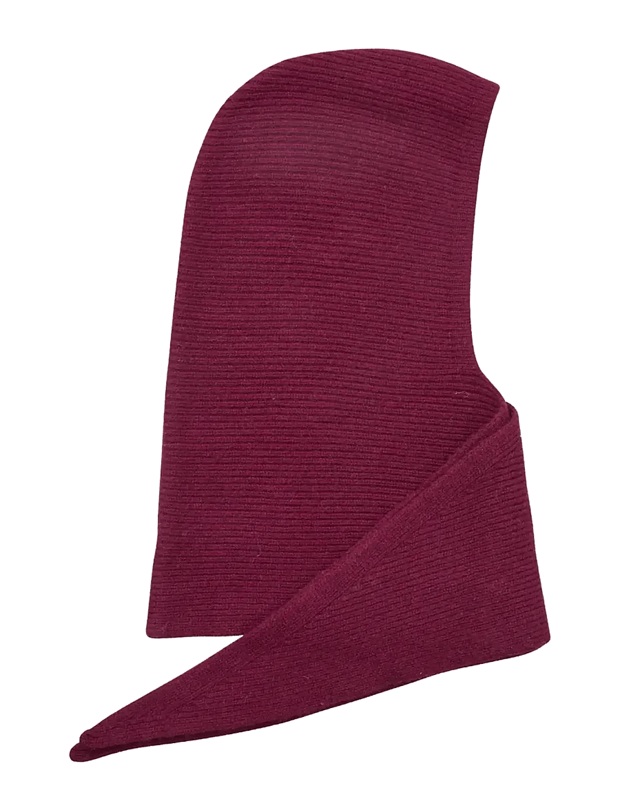 Becksöndergaard - Tie Balaclava - maskmütsid - fig red - 2