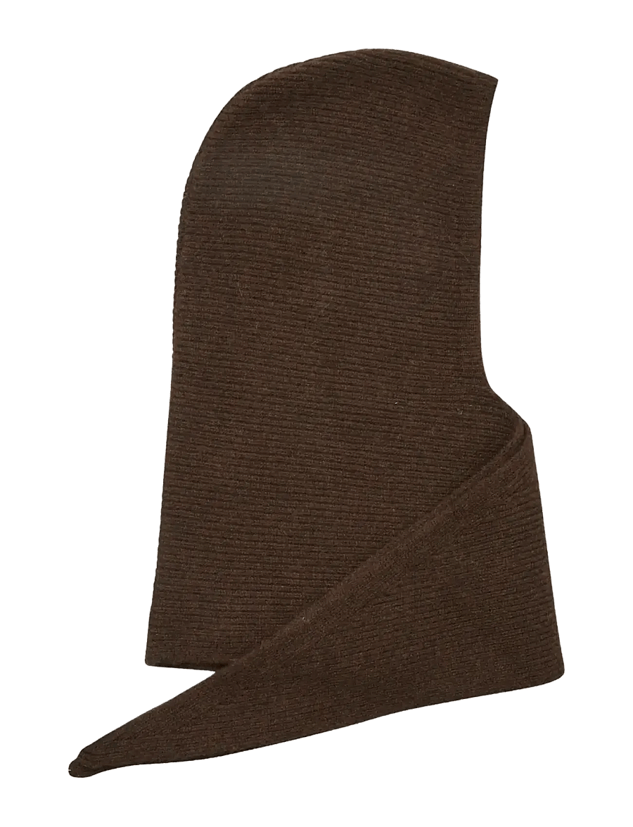 Becksöndergaard - Tie Balaclava - maskmütsid - hot fudge brown - 1