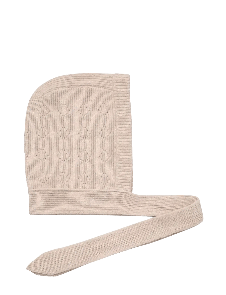 Becksöndergaard - Rib Bonnet Beanie - mössor - beige melange - 1