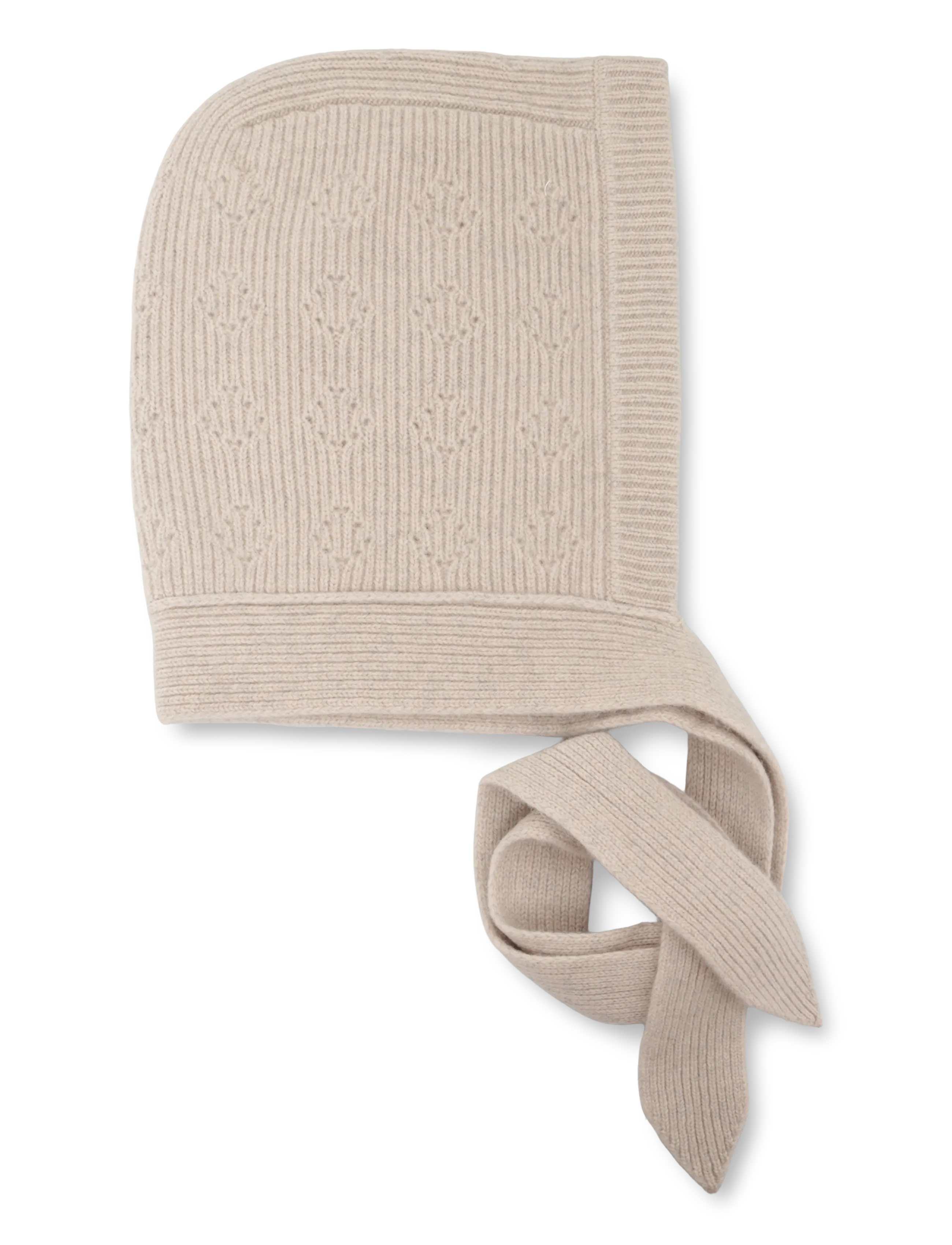 Becksöndergaard - Rib Bonnet Beanie - aksessuaarid - beige melange - 2