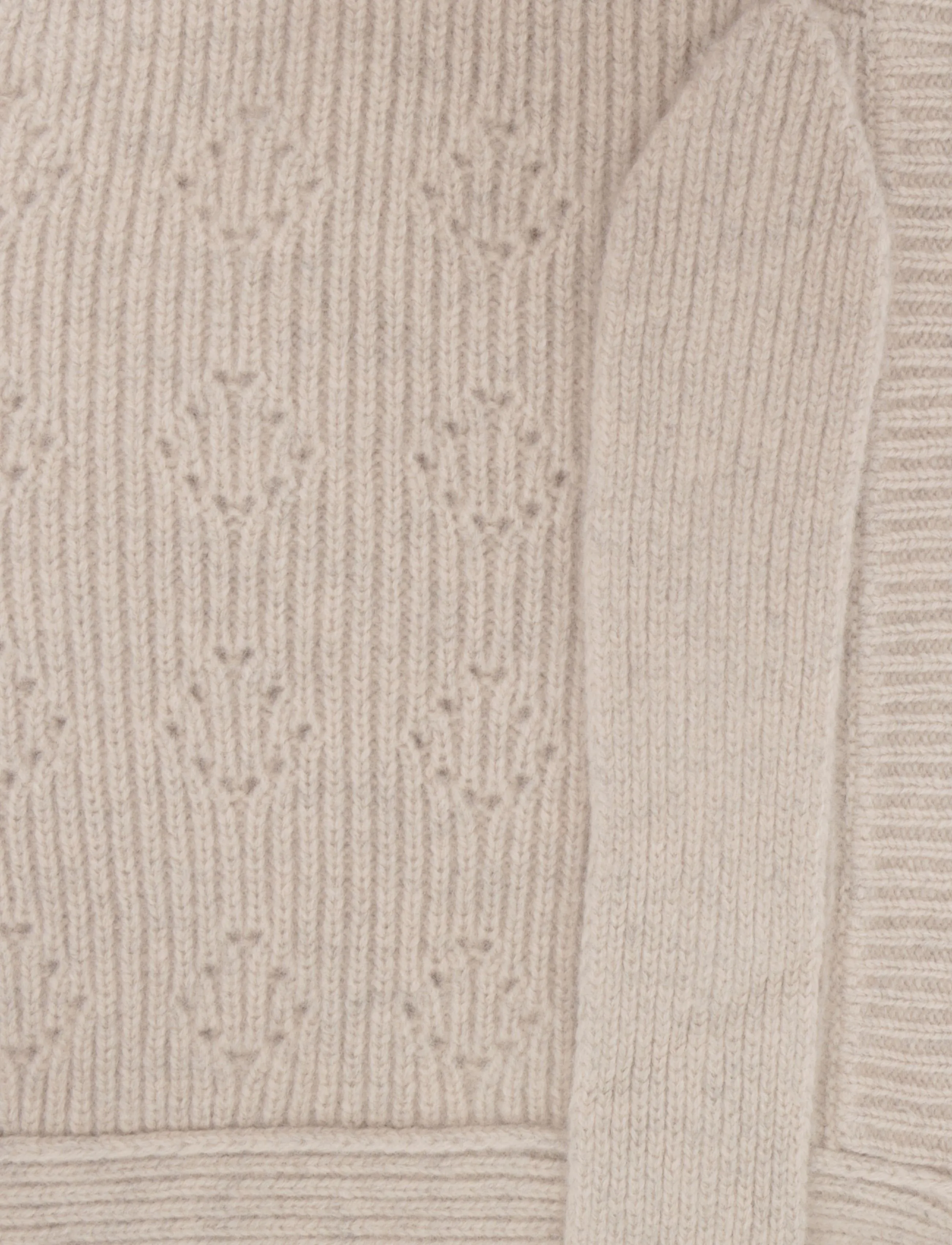 Becksöndergaard - Rib Bonnet Beanie - aksessuaarid - beige melange - 3