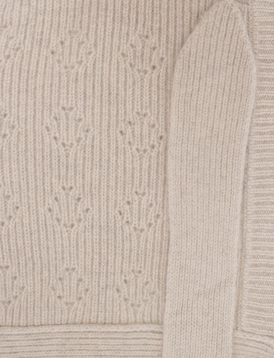 Becksöndergaard - Rib Bonnet Beanie - mössor - beige melange - 3