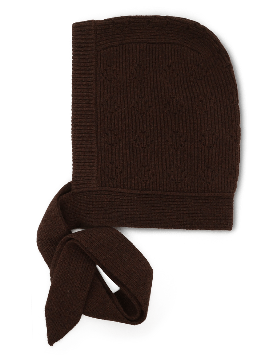 Becksöndergaard - Rib Bonnet Beanie - huer - hot fudge brown - 0