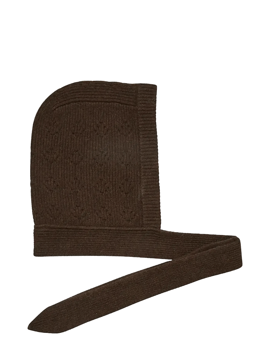 Becksöndergaard - Rib Bonnet Beanie - kootud mütsid - hot fudge brown - 0
