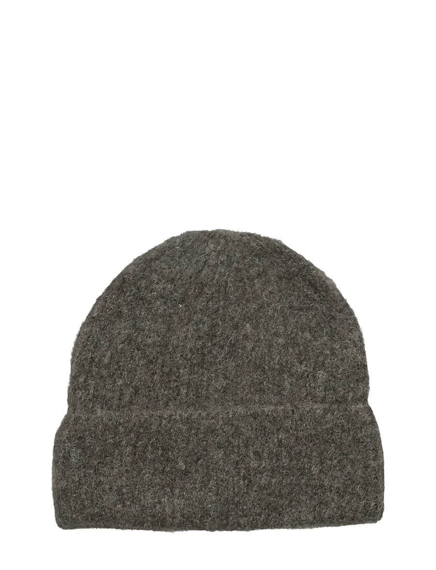 Becksöndergaard - Alpaca-Wool Beanie - kootud mütsid - hot fudge brown - 0