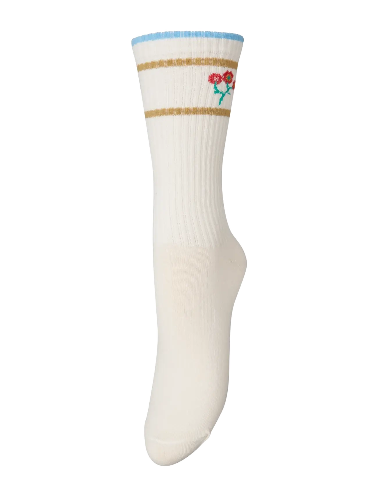 Becksöndergaard Sporty Flotile Cotta Sock - Normale Socken - BIRCH WHITE / cream