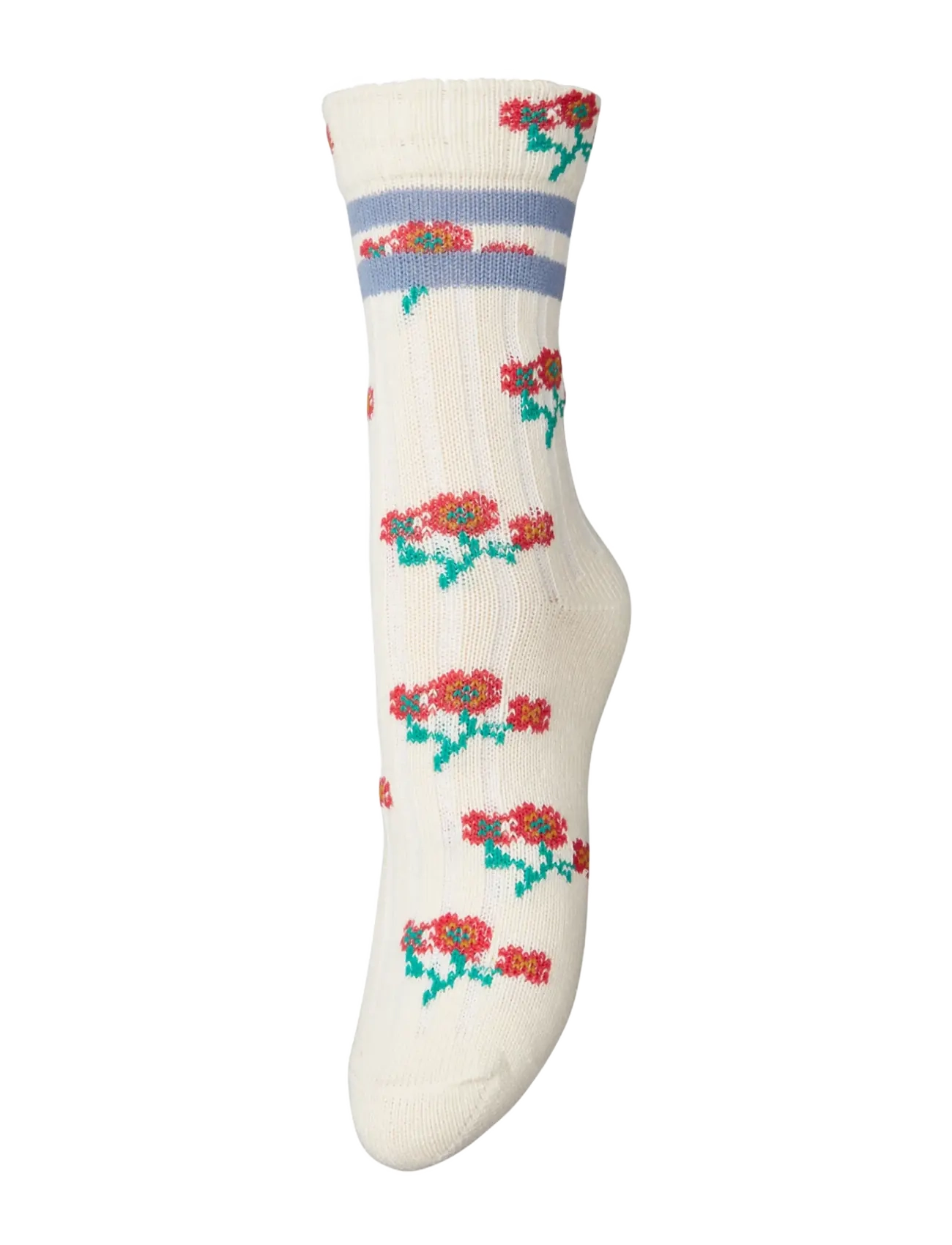 Becksöndergaard Flotile Cotta Sock - Socken - BIRCH WHITE / cream