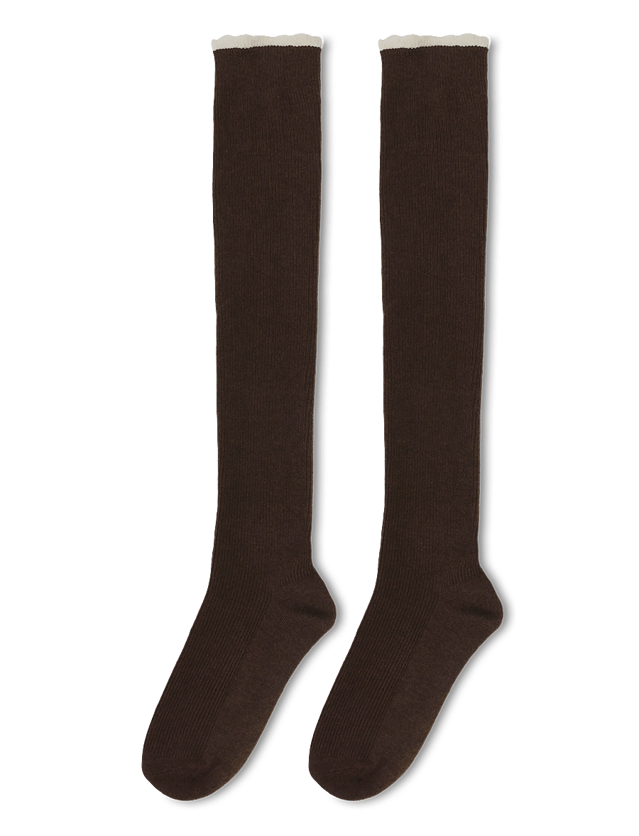 Becksöndergaard - Talula Knee Sock - põlvikud - hot fudge brown - 1