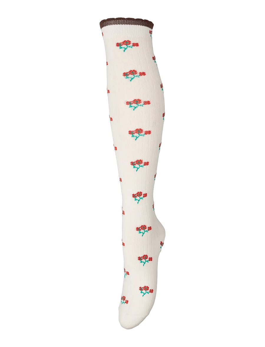 Becksöndergaard - Talula Flotile Knee Sock - knæstrømper - birch white - 0