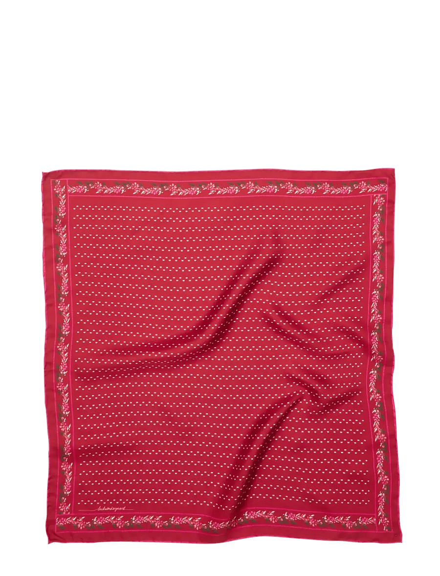 Becksöndergaard - Ribbonia Sia Scarf - tynde tørklæder - savvy red - 0