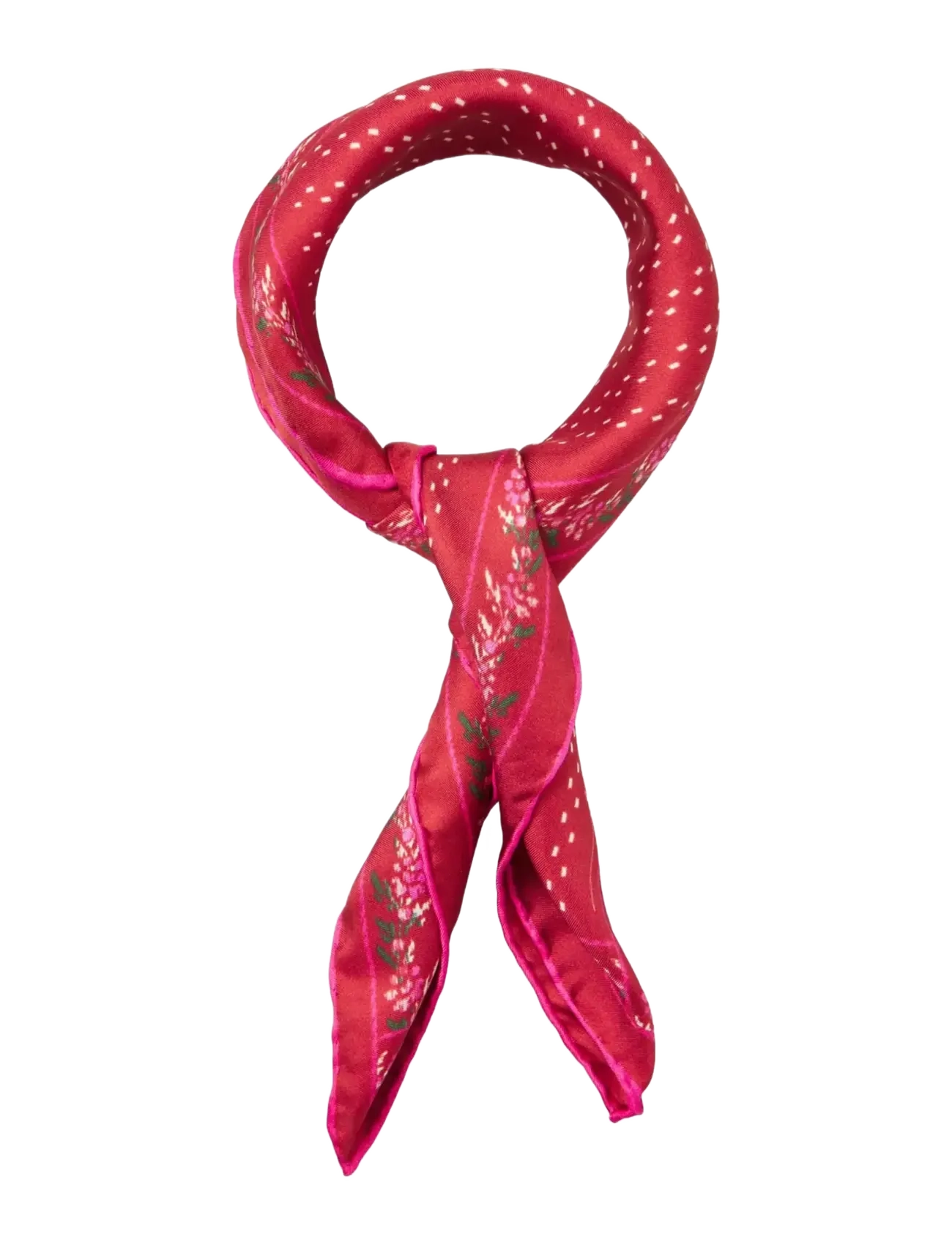 Becksöndergaard - Ribbonia Sia Scarf - tynde tørklæder - savvy red - 1