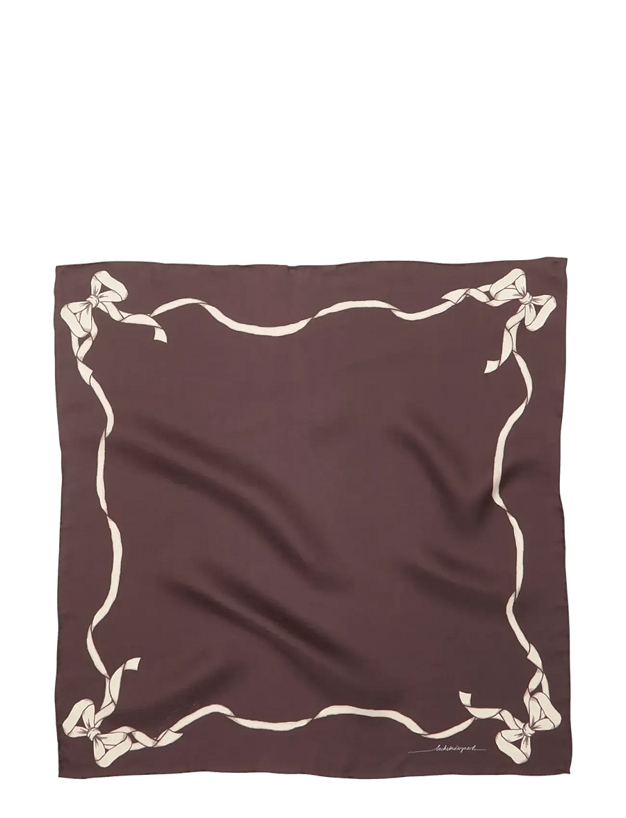 Becksöndergaard - Bowtora Sia Scarf - tynde tørklæder - hot fudge brown - 1