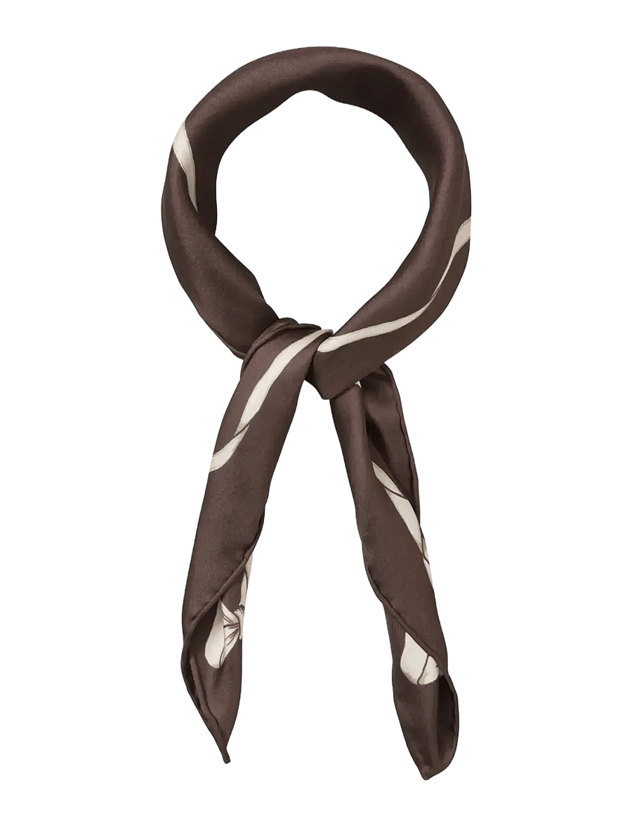 Becksöndergaard - Bowtora Sia Scarf - tynde tørklæder - hot fudge brown - 2