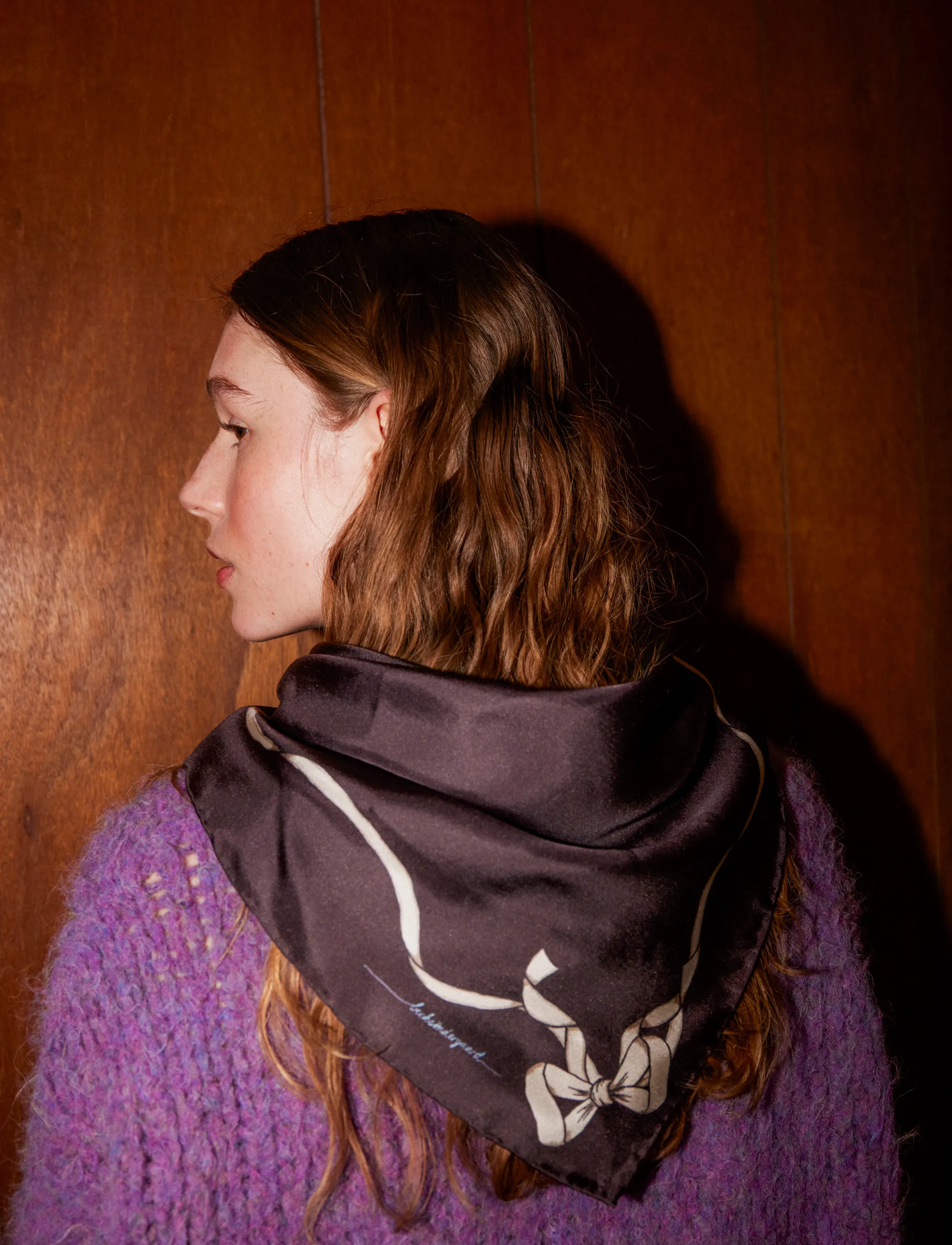 Becksöndergaard Bowtora Sia Scarf - BECKSÖNDERGAARD - HOT FUDGE BROWN / brown