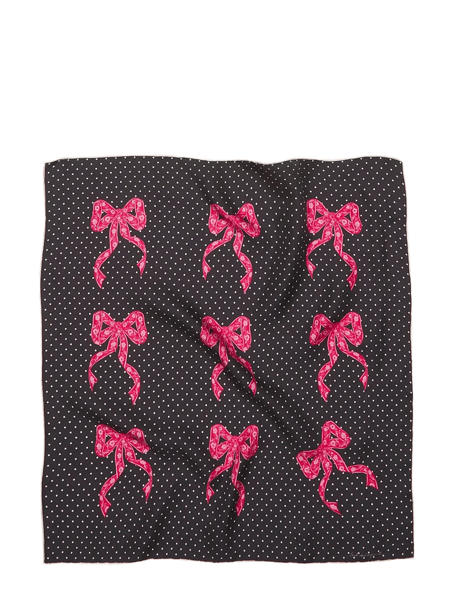 Becksöndergaard - Rubanapois Sia Scarf - tynde tørklæder - black - 0
