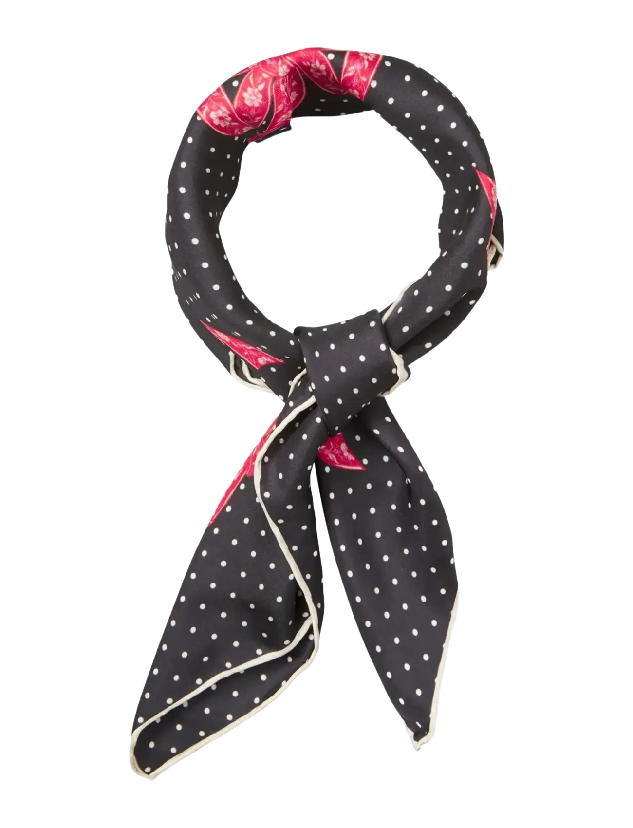 Becksöndergaard - Rubanapois Sia Scarf - tynde tørklæder - black - 1