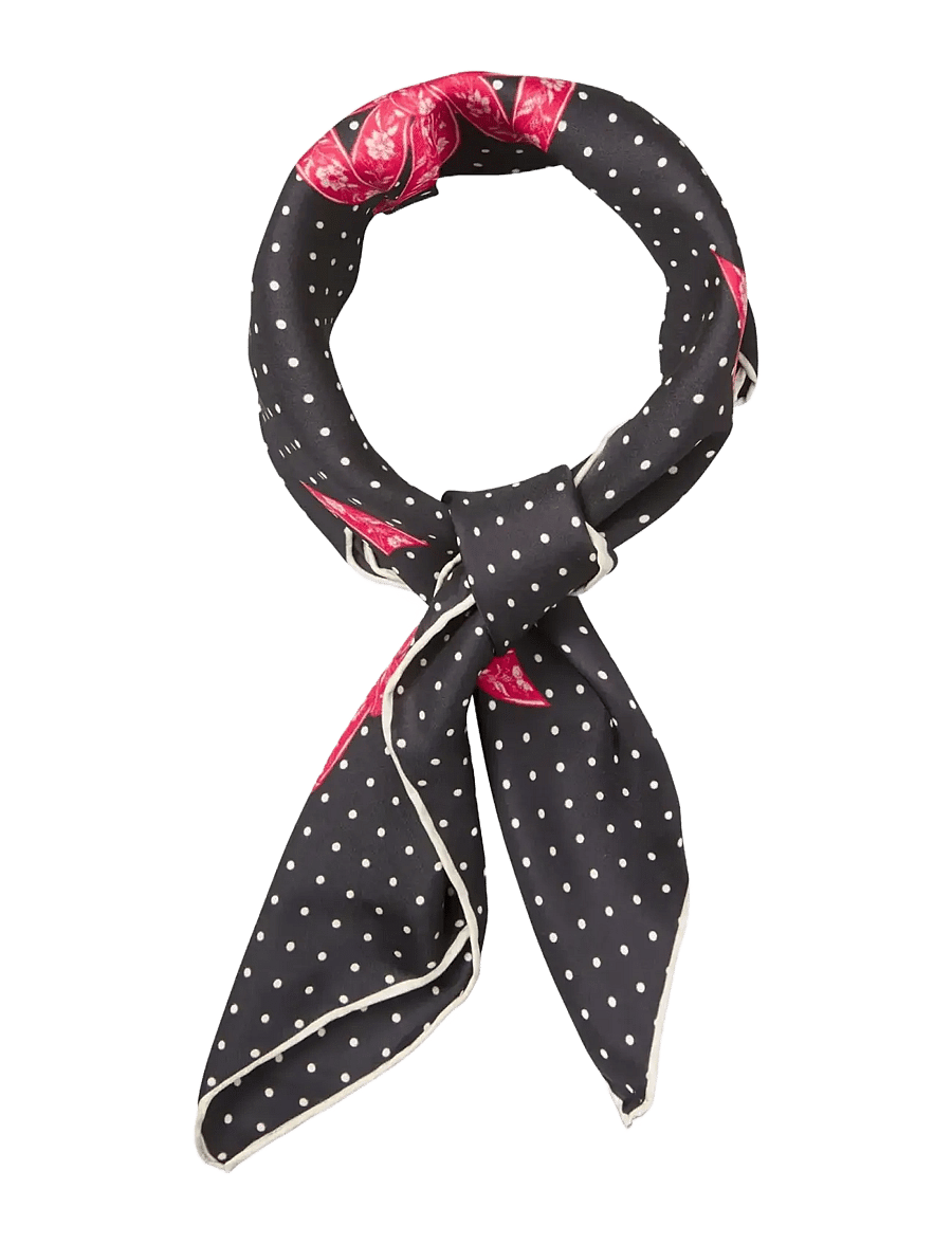 Becksöndergaard - Rubanapois Sia Scarf - tynde tørklæder - black - 1