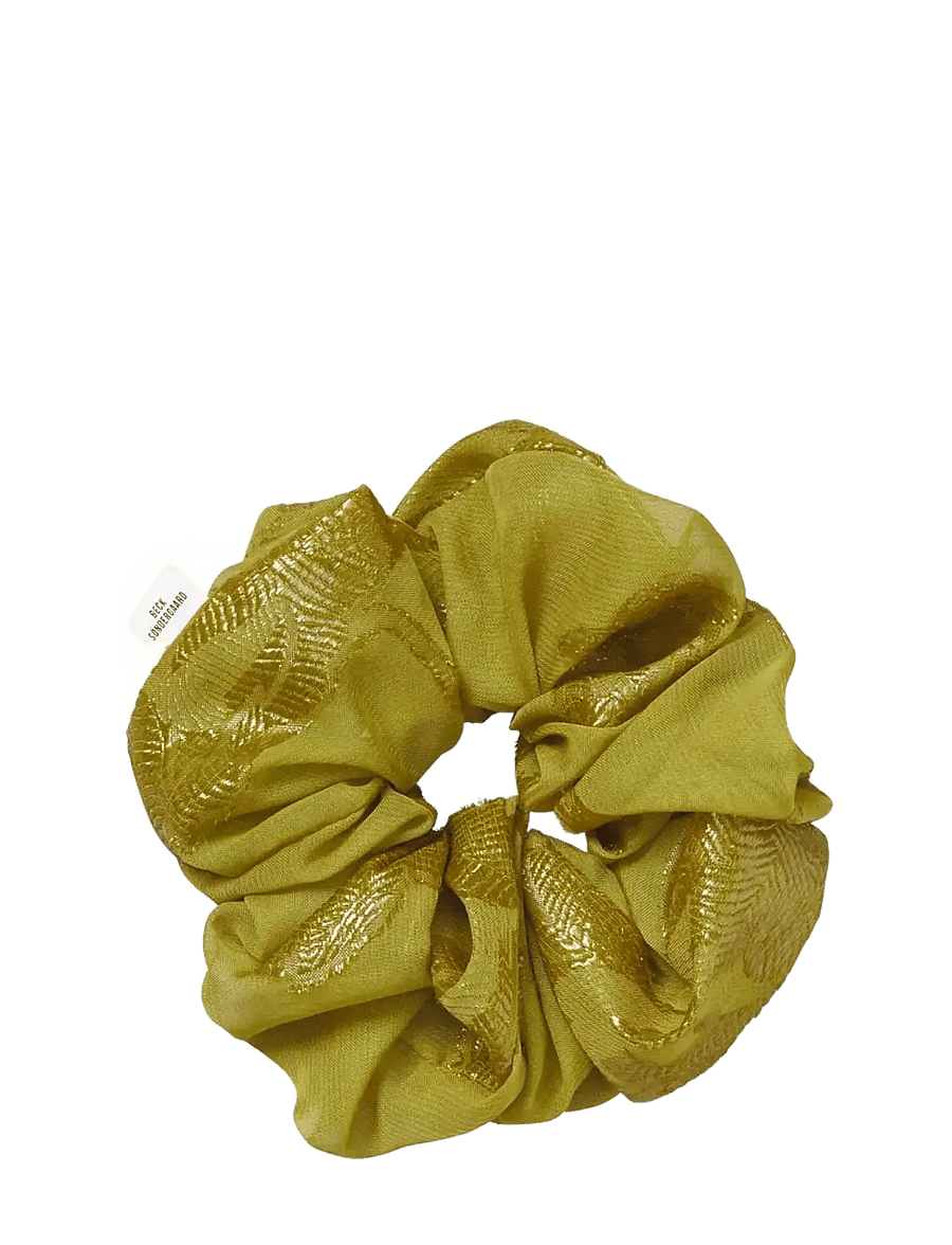 Becksöndergaard - Fina Scrunchie - hårbånd og hårsnore - yellow olive - 0