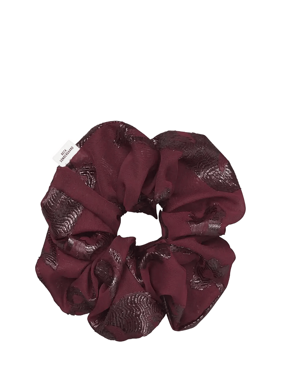 Becksöndergaard - Fina Scrunchie - hårsnoddar och hårband - zinfandel burgundy - 0