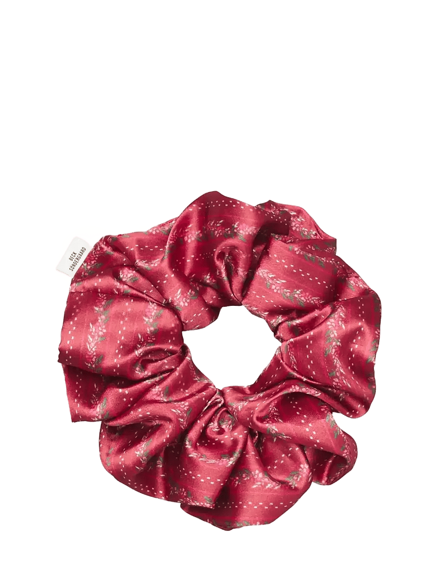 Becksöndergaard - Ribbonia Luster Scrunchie - hårbånd og hårsnore - savvy red - 1