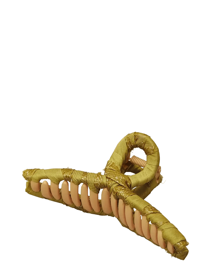 Becksöndergaard - Fina Celabrina Hair Claw - hårklemmer - yellow olive - 0