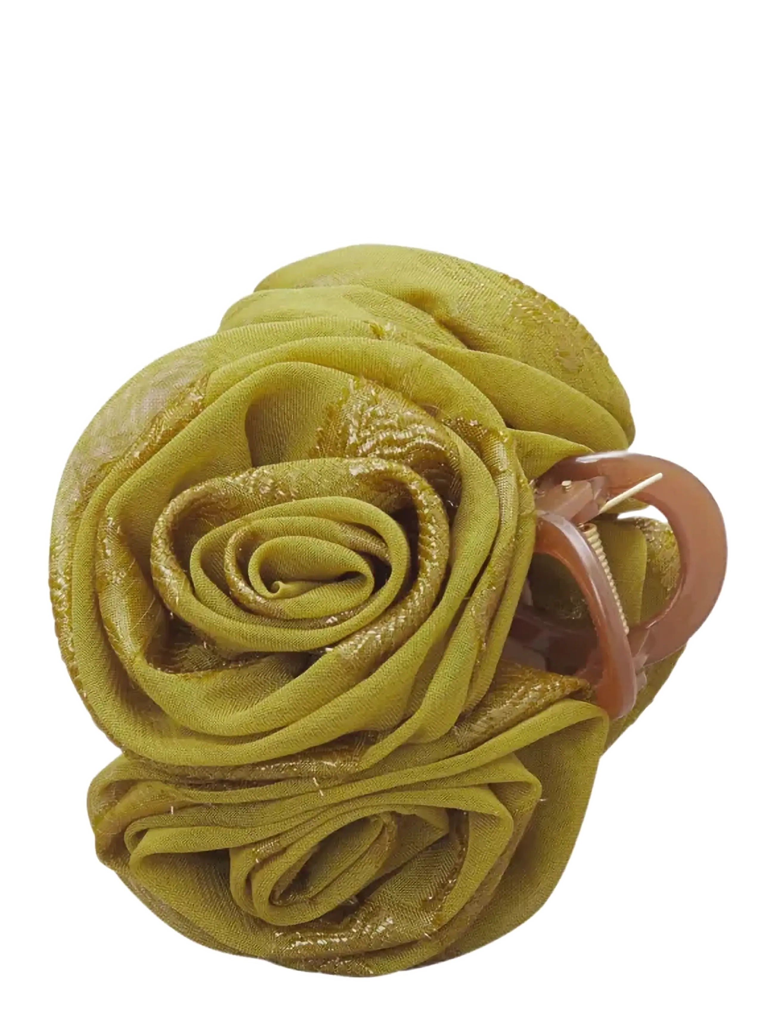 Becksöndergaard Fina Rosana Hair Claw - BECKSÖNDERGAARD - YELLOW OLIVE / green