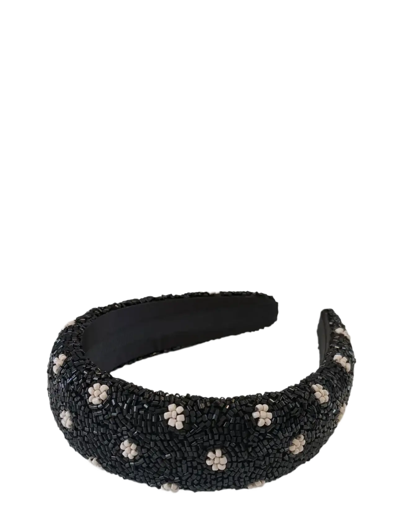 Becksöndergaard Dot Wide Beaded Hairbrace - Hårband - BLACK / black