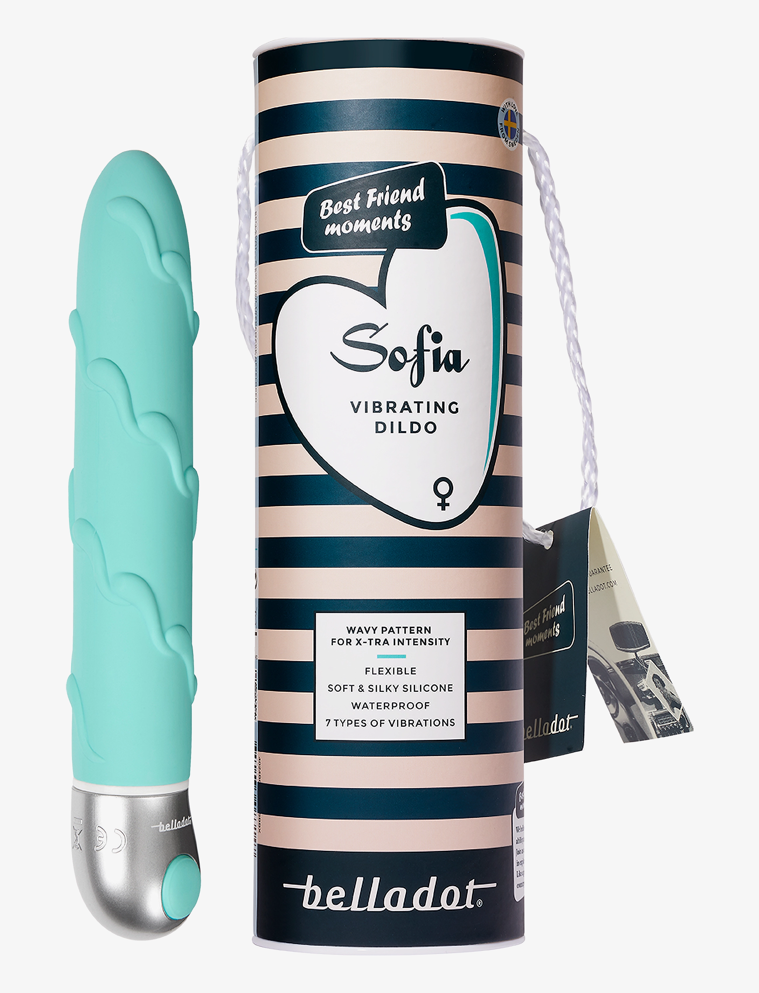 Belladot Sofia Vibrating Dildo Green - Sex & Intimitet - GREEN / blue