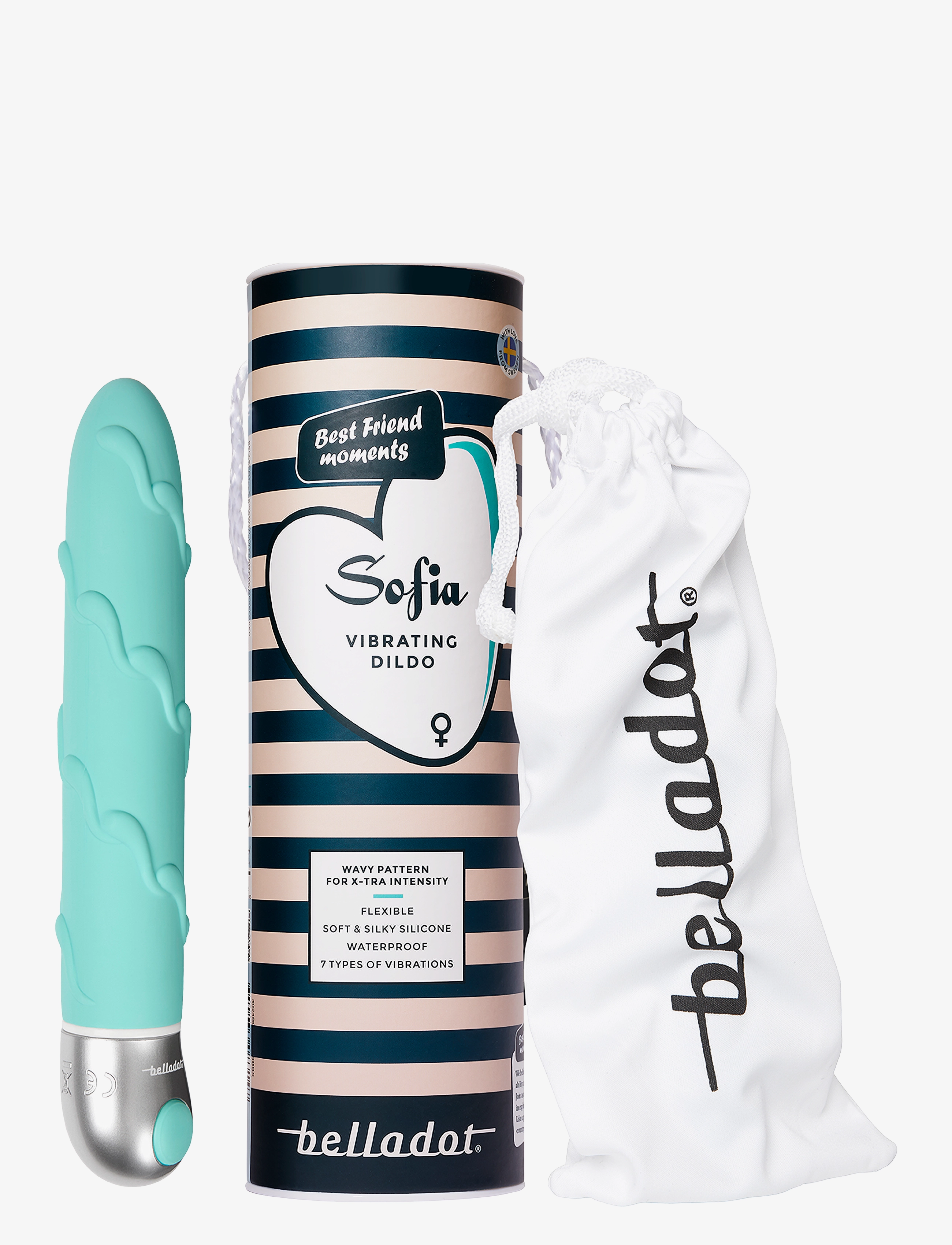 Belladot - Sofia Vibrating Dildo Green - vibratorer - green - 2