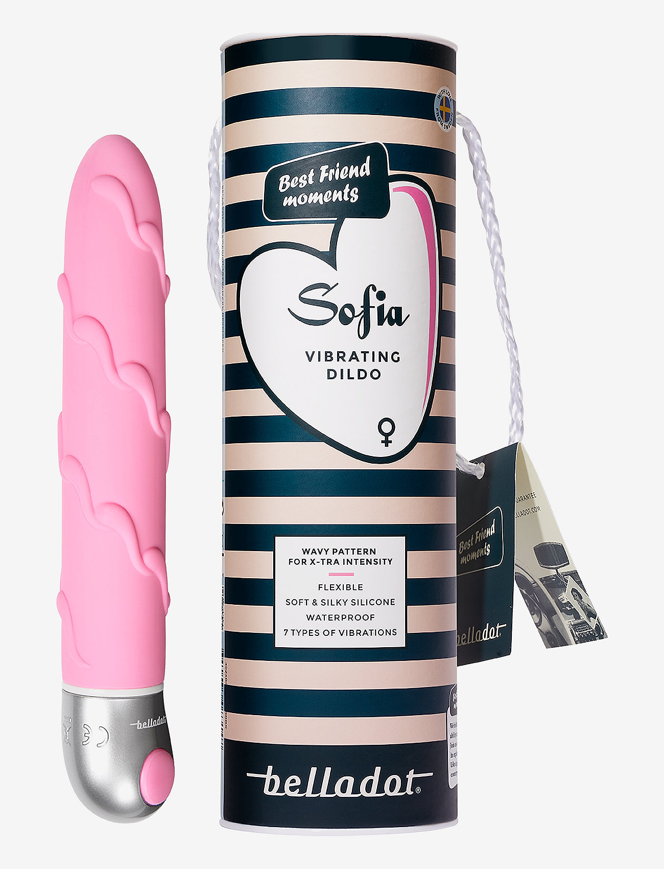 Belladot - Sofia Vibrating Dildo Pink - de laveste prisene - pink - 0