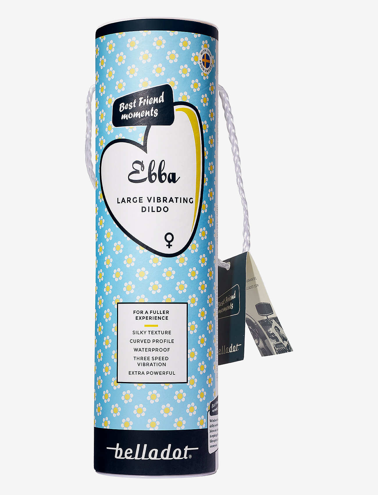 Belladot - Ebba Large Vibrating Dildo Yellow - vibratorer - yellow - 3