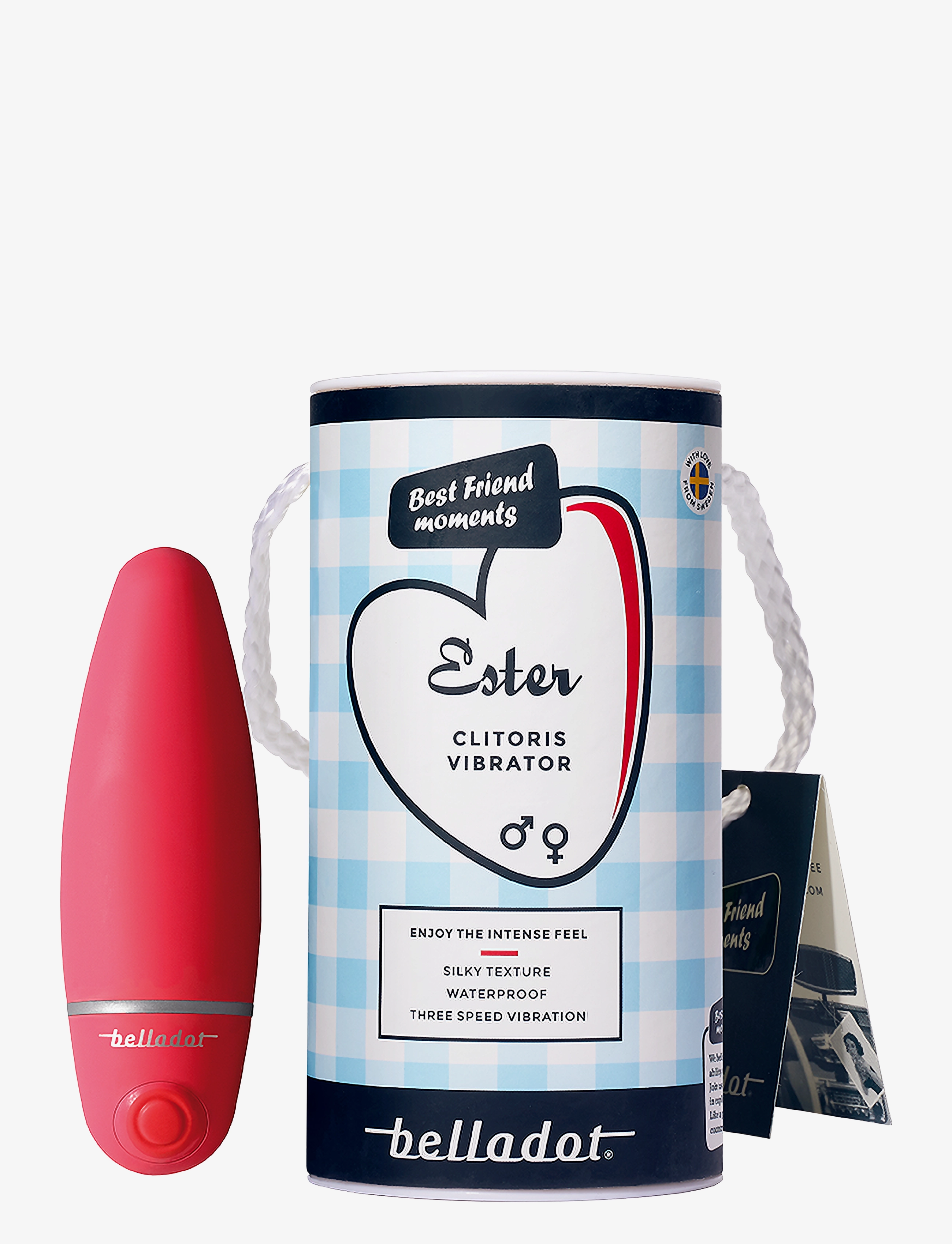 Ester Clitoris Vibrator Red - RED