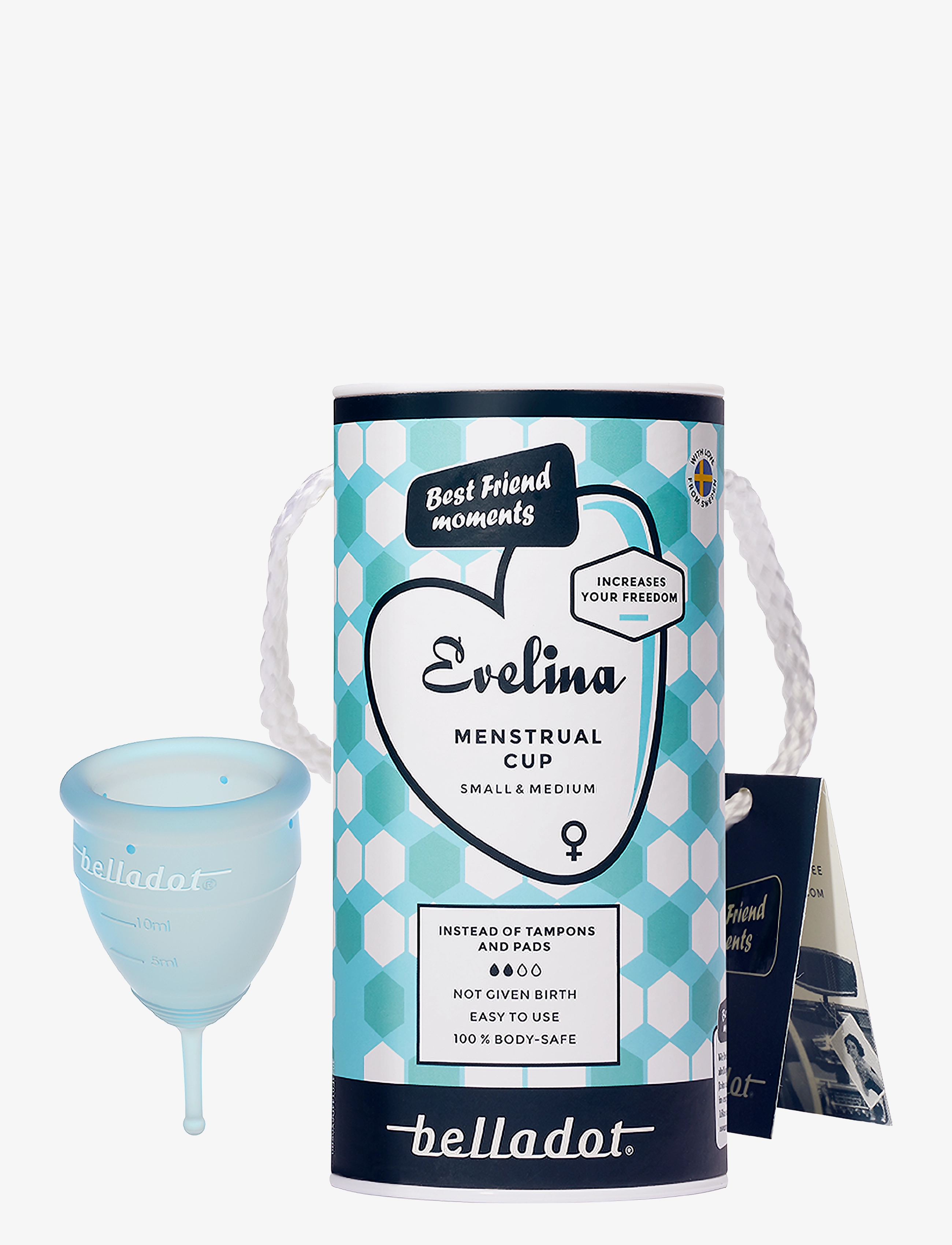 Belladot Evelina Menstrual Cup Small & Medium - Menstruationsprodukter - BLUE / blue