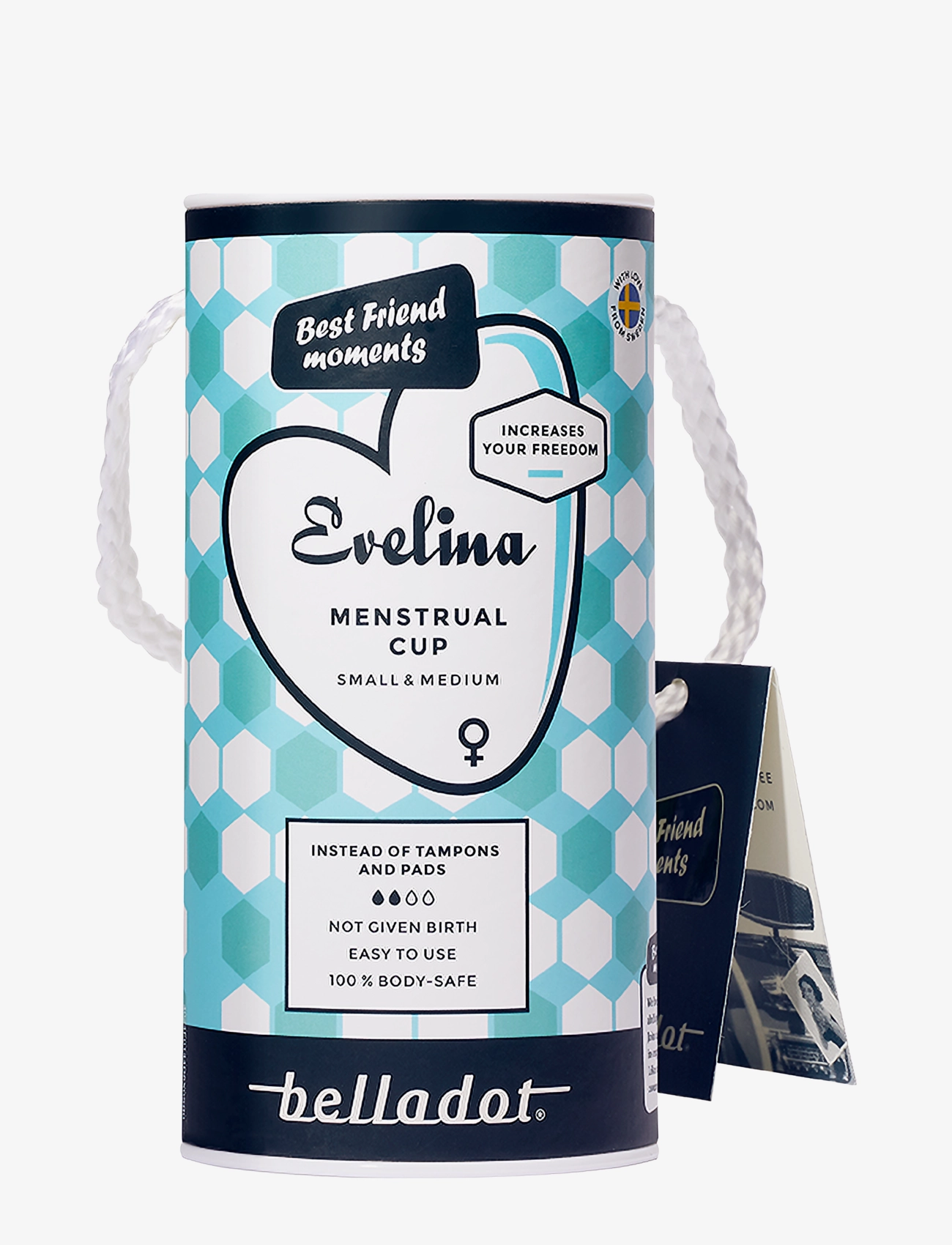 Belladot - Evelina Menstrual Cup Small & Medium - mensprodukter - blue - 3