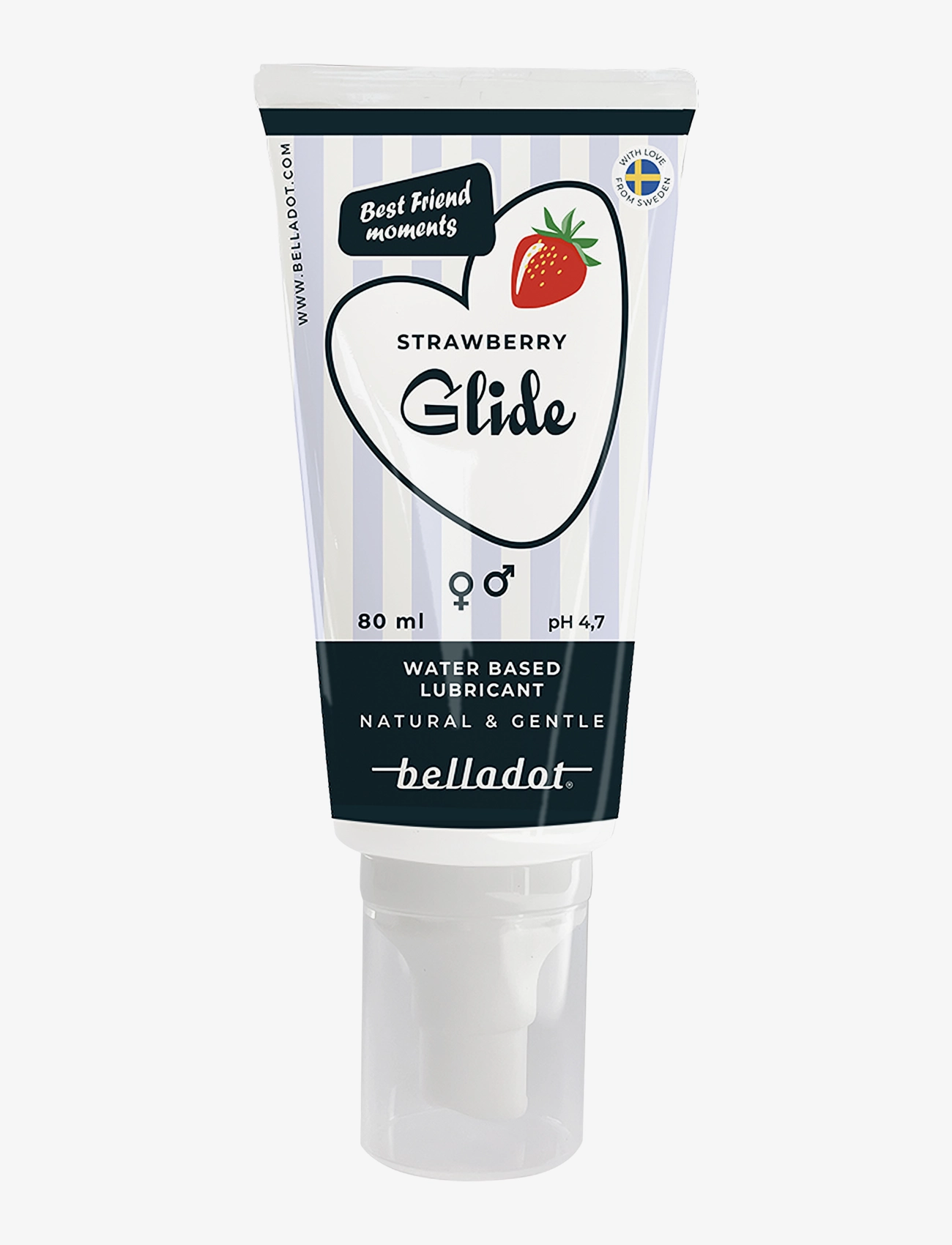 Belladot Lubricant Strawberry Water Based 80ml - Helse & Velvære - CLEAR / undefined
