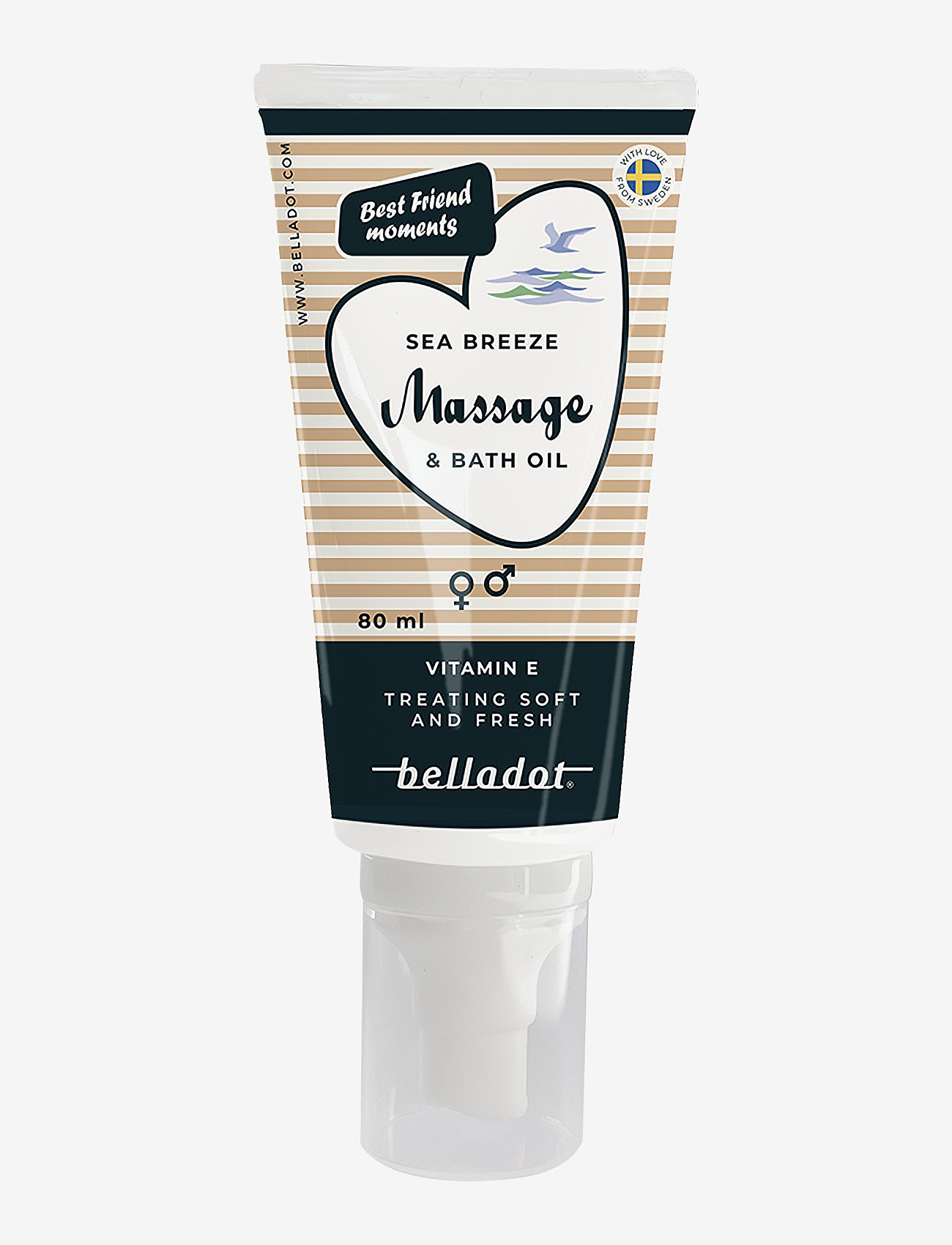 Belladot - Massage Oil Seabreeze 80ml - glidecreme & olier - clear - 0