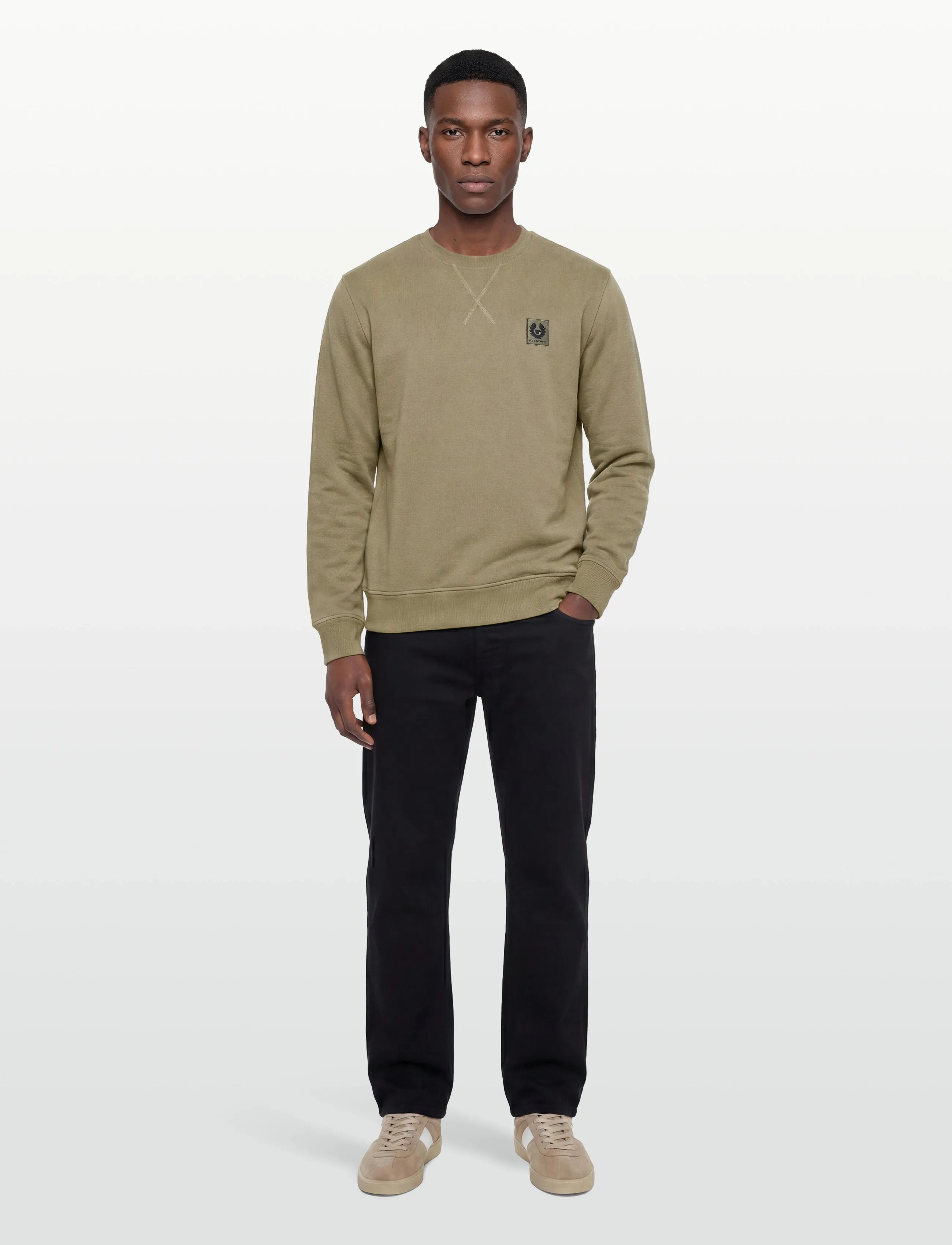 Belstaff Sweatshirt Black, S, Sweatshirts & Hoodies, Khakigrün - Sweatshirts, Männerswear