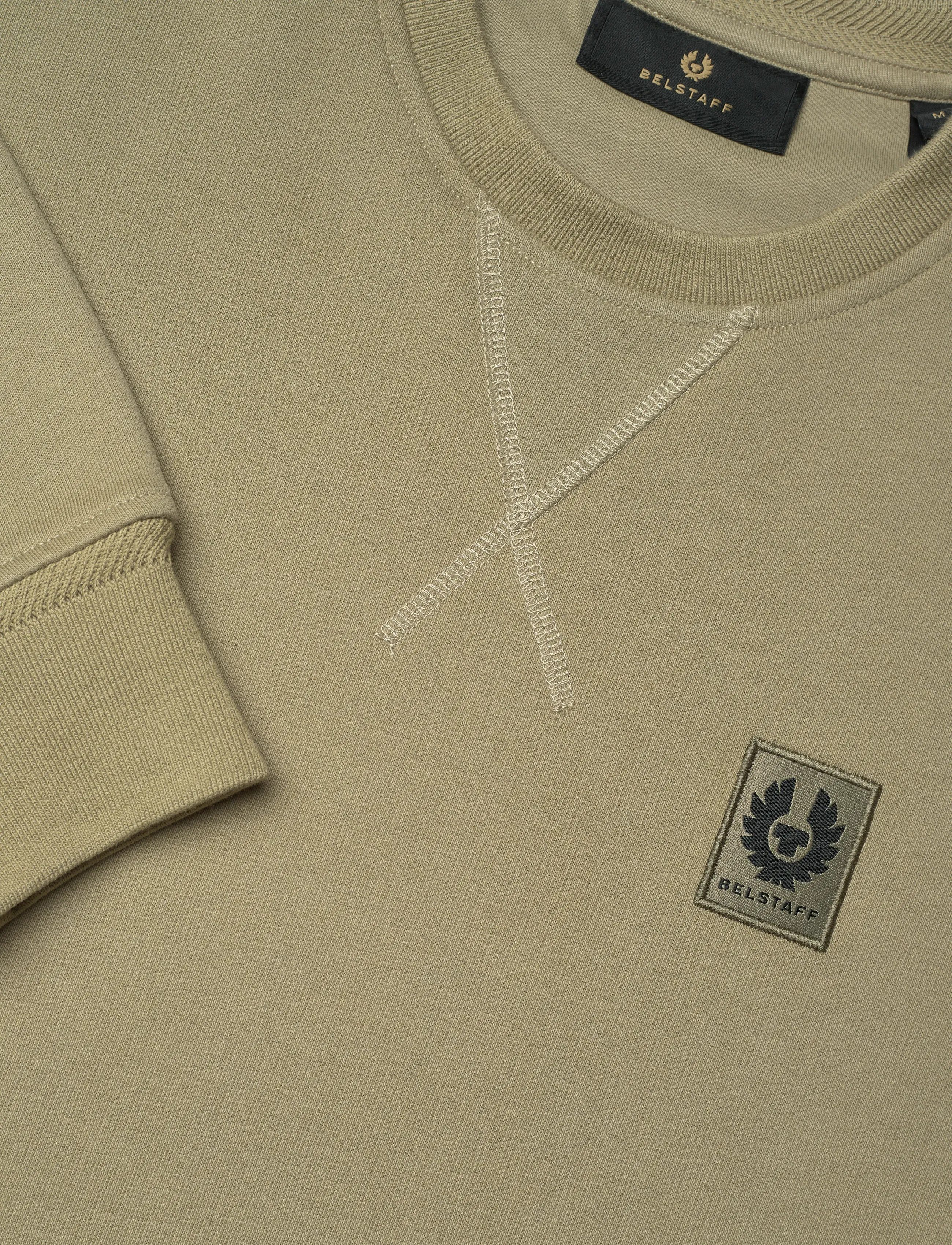 Belstaff - BELSTAFF SWEATSHIRT Silver Birch - rõivad - fatigue green - 5