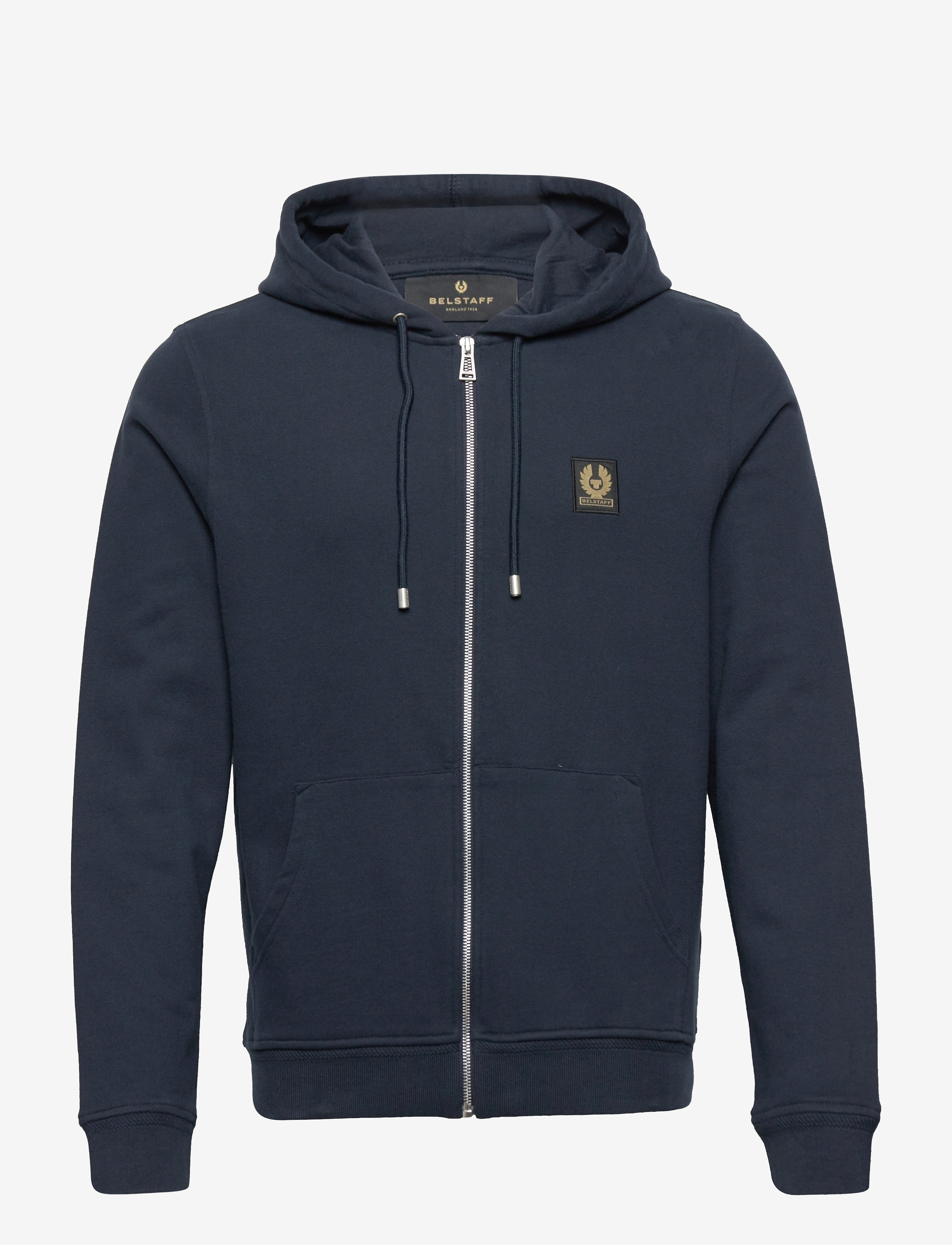 BELSTAFF FULL ZIP HOODIE - DARK INK