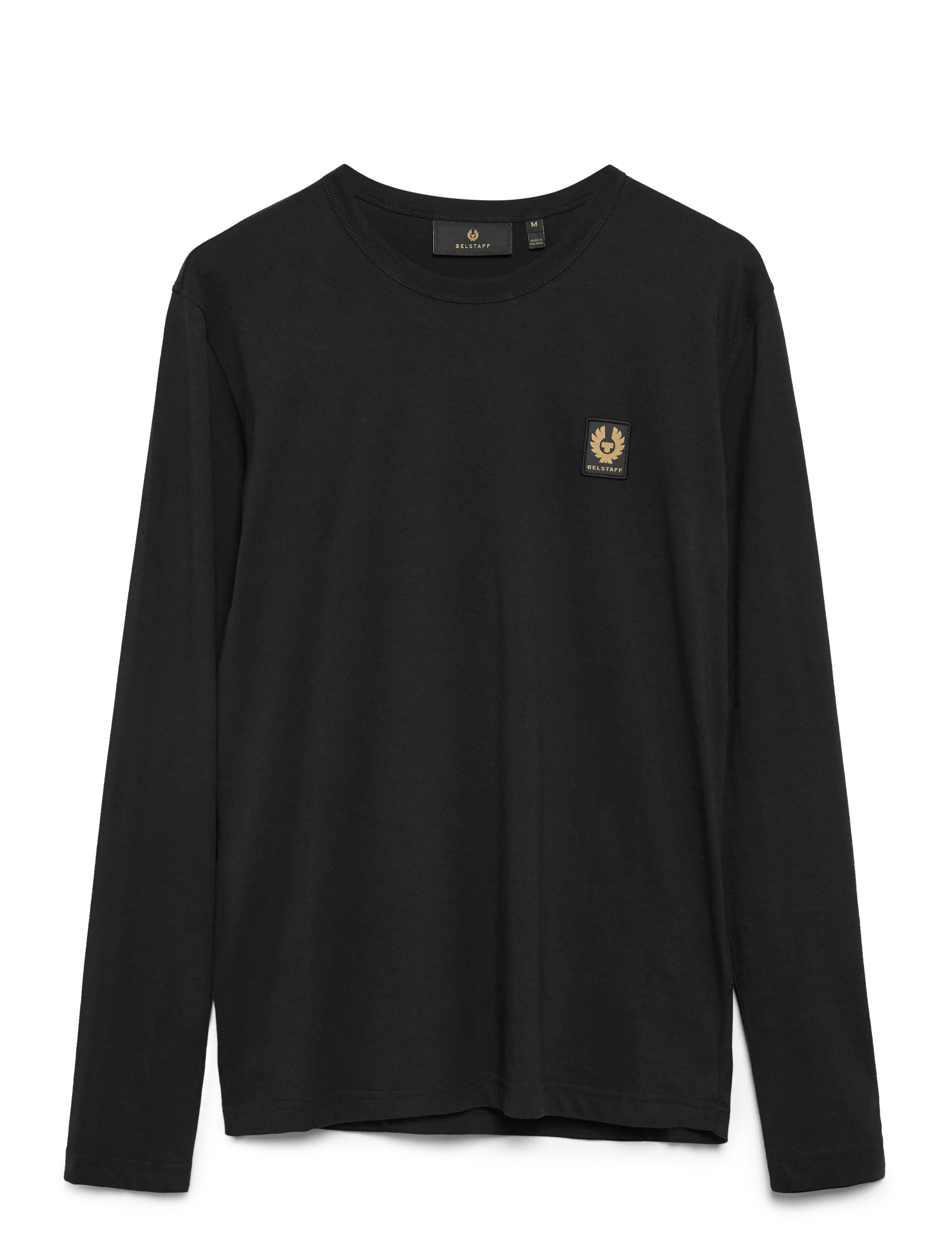BELSTAFF Belstaff Langärmelig T-Shirt Old Silber Heather Schwarz - S - Herren